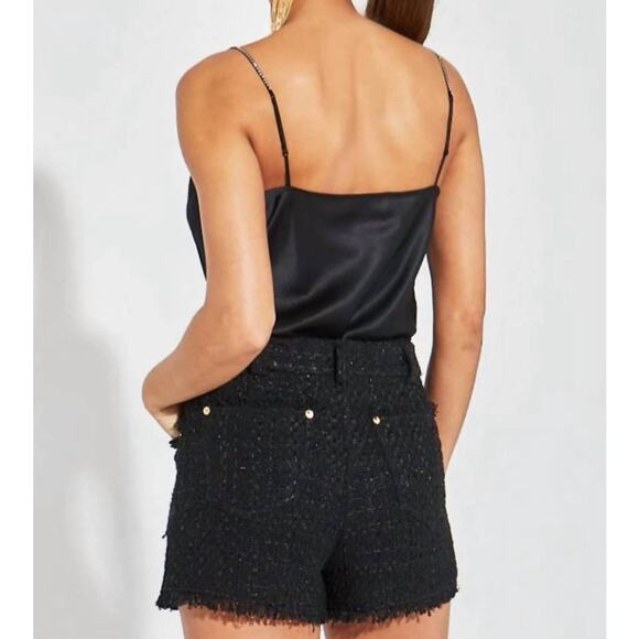 Generation Love Bailey Crystal Strap Cami Black size XS - Picture 5 of 9